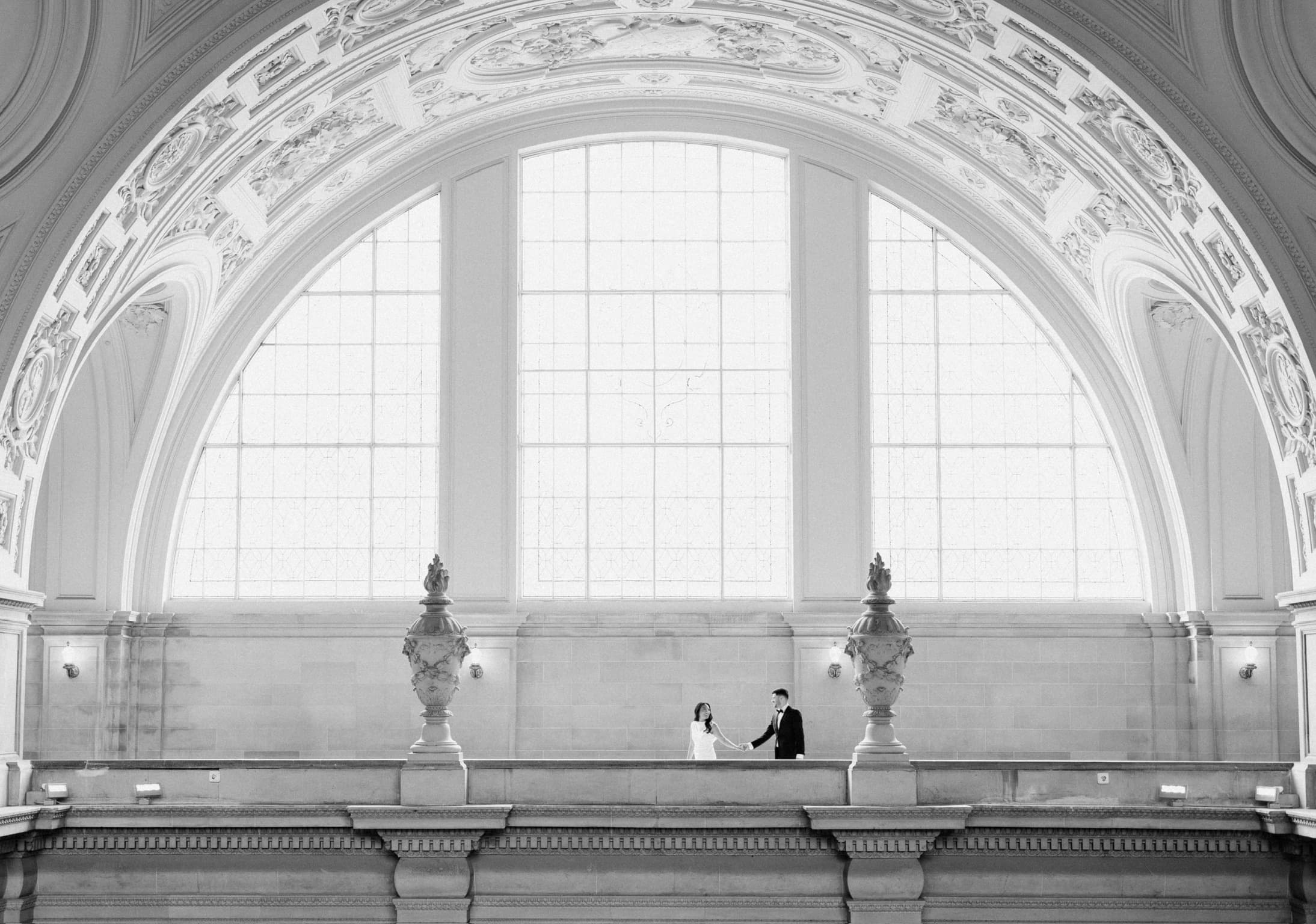 Black and white architecture