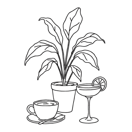 Potted plants and a coffee cup